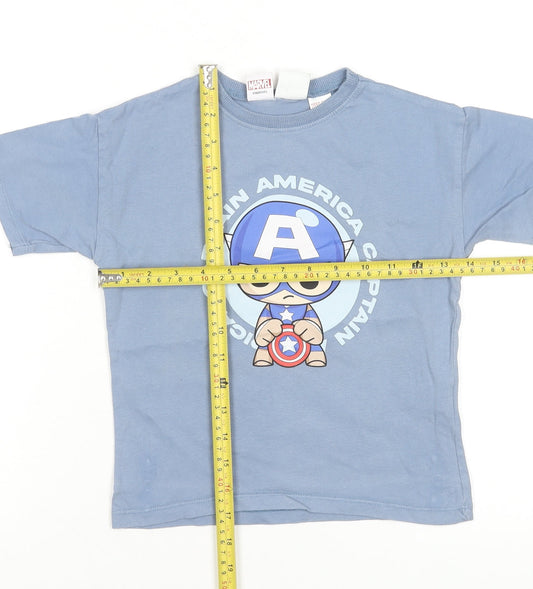 Boys UK Size 5 Years Zara Blue Basic T-Shirt