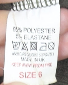 Pink Vanilla Women’s Khaki Ribbed Long Sleeve Bodysuit Size 6