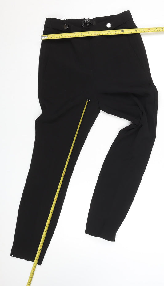 Womens UK Size 8 NEXT Slim Fit Business Casual Workwear Black Trousers