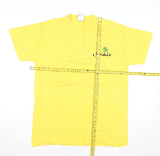 Royal Caribbean Jamaica Yellow Men's M Graphic Holiday T-Shirt