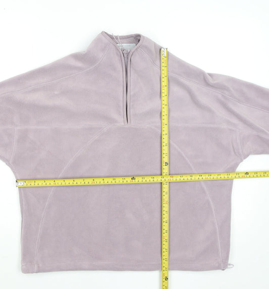 Primark Women’s Lilac Fleece 1/4 Zip Sweatshirt Size S