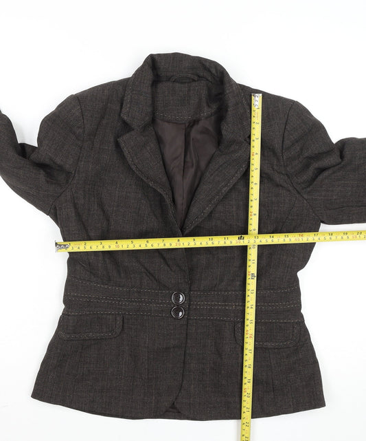 Womens UK Size 12 F&F Regular Brown Suit Jacket