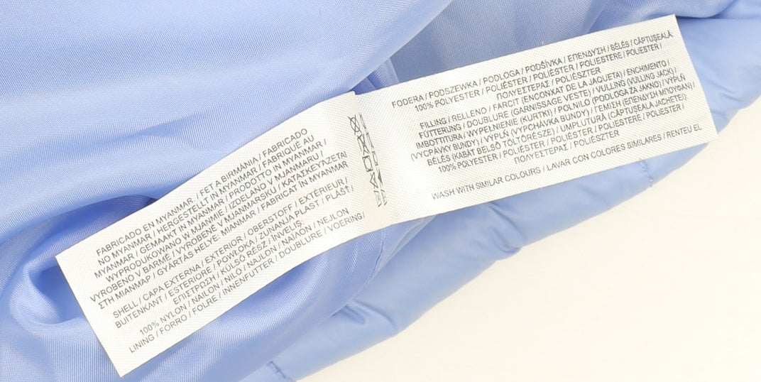 Primark Women’s Blue Quilted Mid-Length Jacket XS