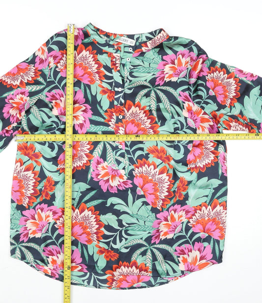 Womens UK Size 12 Gallery Multicoloured Tunic Blouse