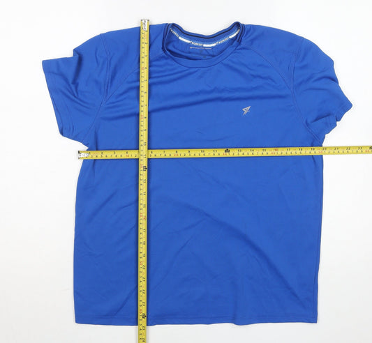 Mens UK Size XL Workout Blue Gym & TrainingRunning & JoggingWalking T-Shirt