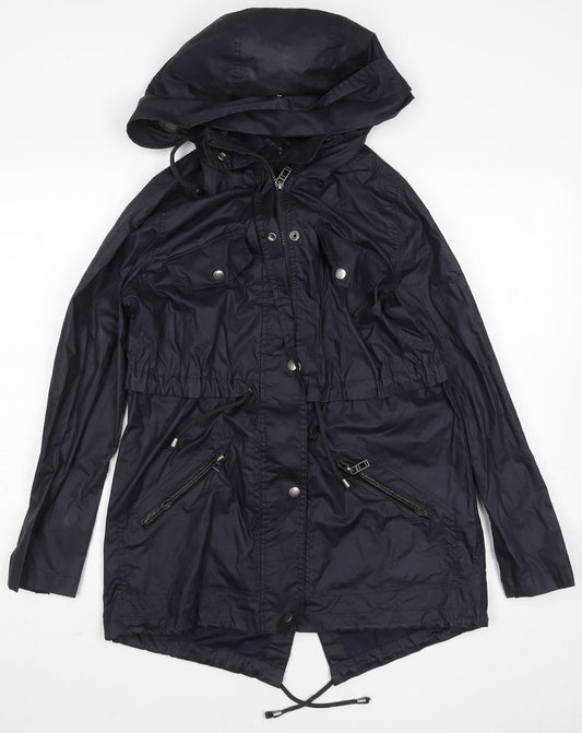 Womens UK Size 6 Atmosphere Black Parka Coat