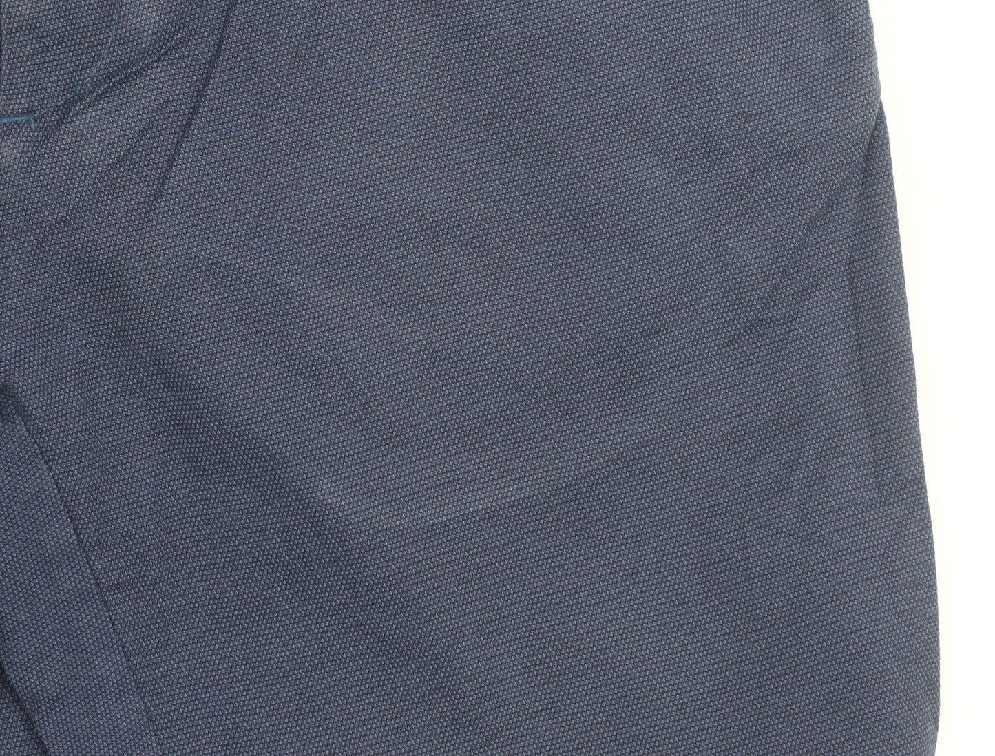 Zara Man Blue Slim Fit Chino Trousers Men's 32 Regular Cotton