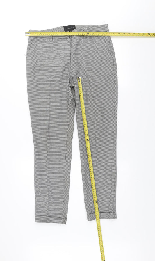 Womens UK Size 10 Adrienne Vittadini Slim Fit Chino Grey Trousers