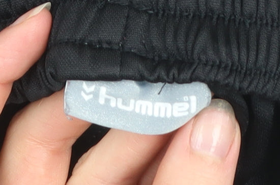 Hummel Men’s Black Athletic Football Shorts Size S Polyester