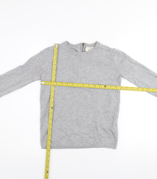 Womens UK Size S Zara Grey Pullover Jumper