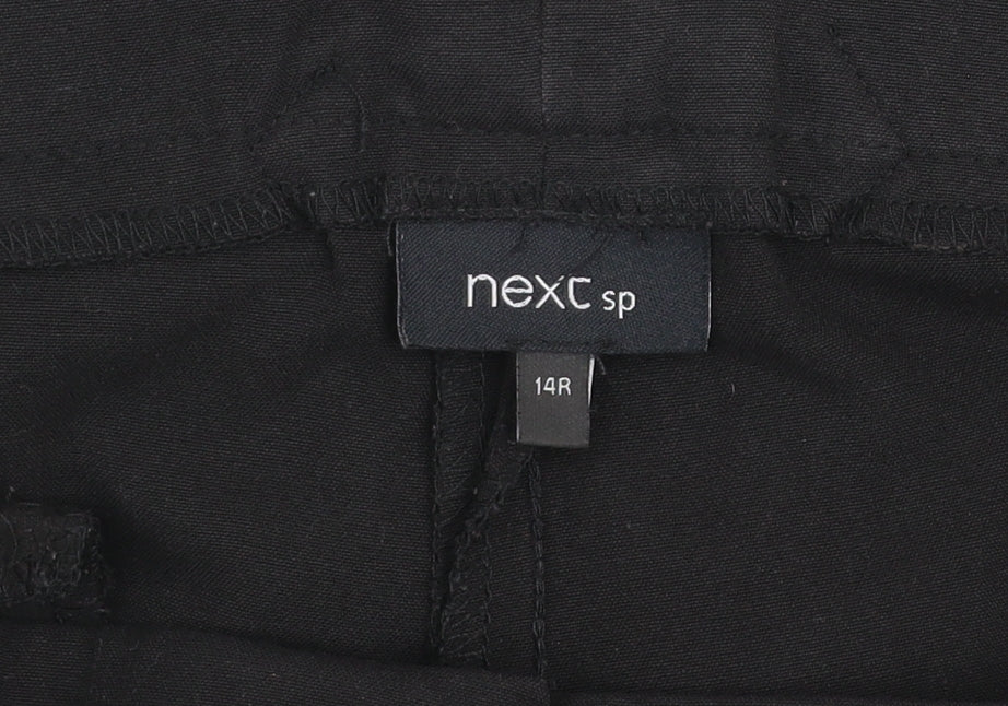 Next Women Black Size 14 Regular Dress Pants Work Trousers