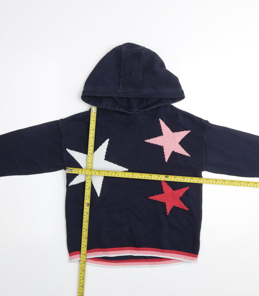 Girls UK Size 9 Years NEXT Blue Pullover Hoodie