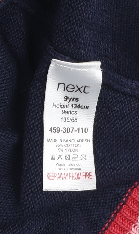 Girls UK Size 9 Years NEXT Blue Pullover Hoodie