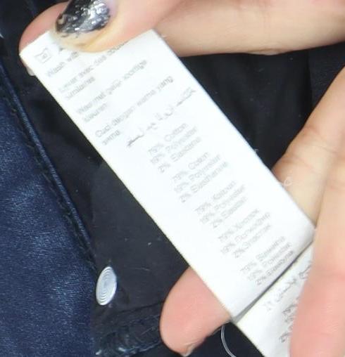 New Look Women's Blue Super Skinny Mid Rise Jeggings Size 8