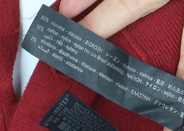 Womens UK Size 8 Zara Red Basic Blouse