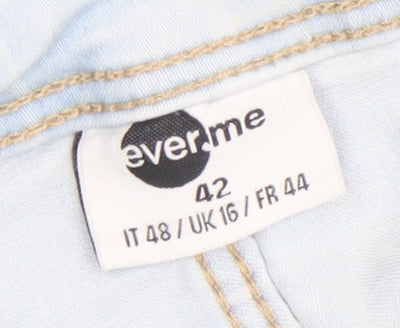 Womens UK Size 16 everme Slim Fit Skinny Blue Jeans