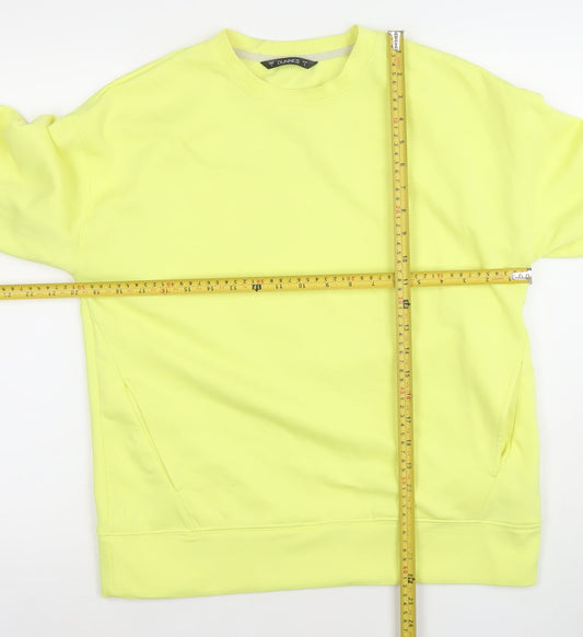 Womens UK Size S Dunnes Yellow Pullover Sweatshirt