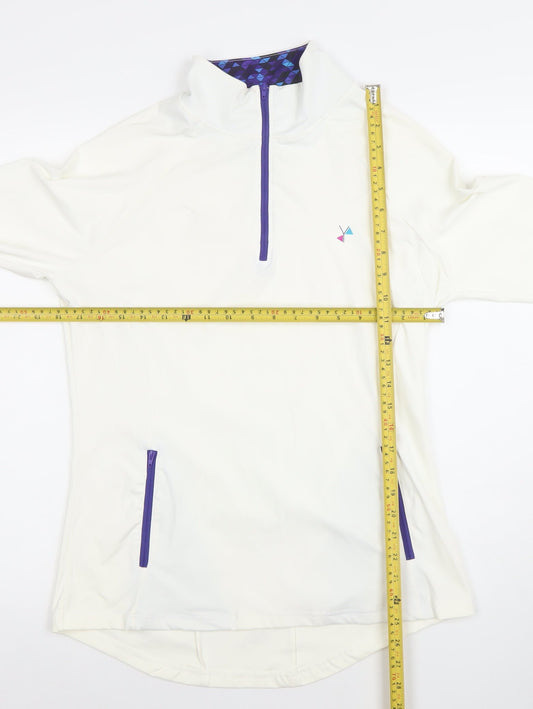 Womens UK Size 10 I-SPY Ivory Pullover Sweatshirt