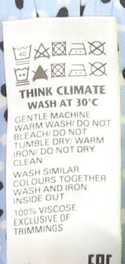 Marks and Spencer Women’s Blue Polka Dot Paperbag Shorts Size 12