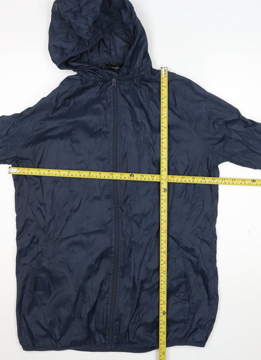 Mens UK Size S Dunnes Stores Blue Windbreaker Coat
