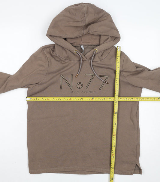 Womens UK Size M No.77 Ath Avenue Brown Pullover Hoodie