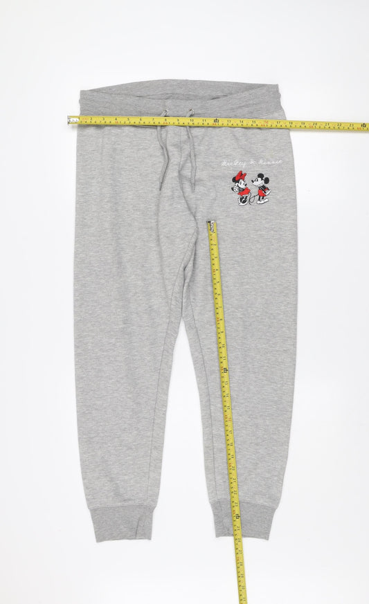Womens UK Size 12-14 Disney Relaxed Fit Jogger Grey Trousers