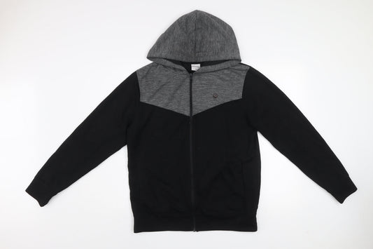 Mens UK Size L JACK & JONES Black Gym & Training Casual Walking Jacket