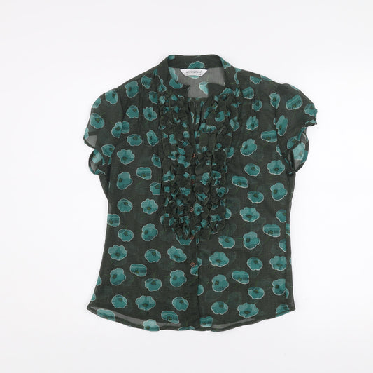 Womens UK Size 12 Atmosphere Green Camisole Blouse