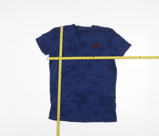 Hollister Men's Blue Slim Fit Cotton Crew Neck T-Shirt Size S