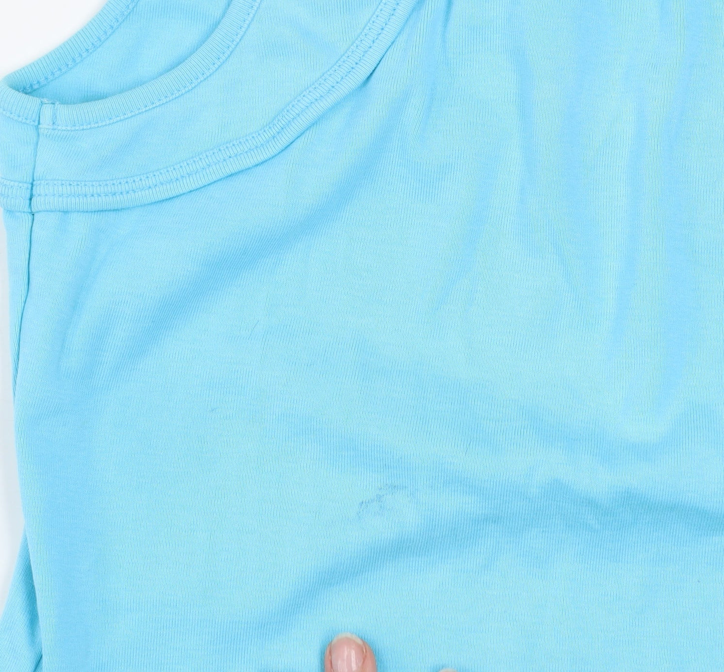 Womens UK Size L Monsoon Blue Basic Tank