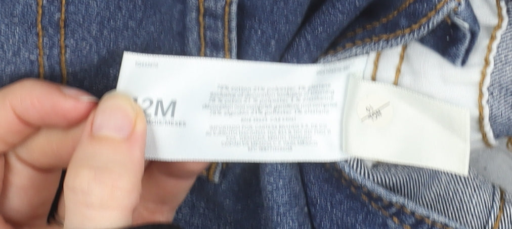 OshKosh B'gosh Blue Denim Dungarees 12 Months Unisex Adjustable Strap