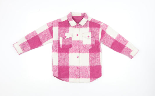 Girls UK Size 7-8 Years Dunnes Stores Pink Shirt Jacket