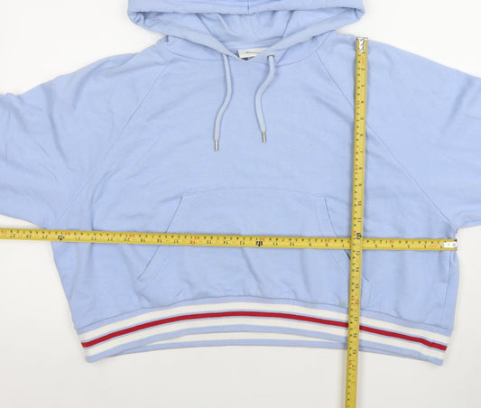 Womens UK Size S Monki Blue Pullover Hoodie