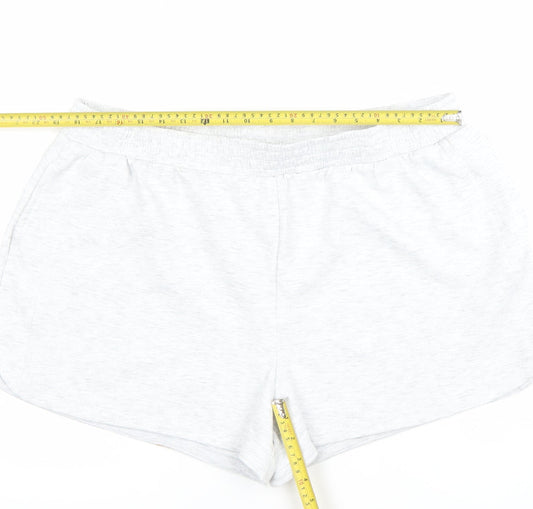Dunnes Stores Womens Light Grey Sweat Shorts Size XL Regular Fit