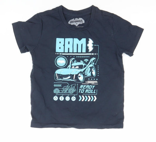 Boys UK Size 5-6 Years Character Blue Basic T-Shirt