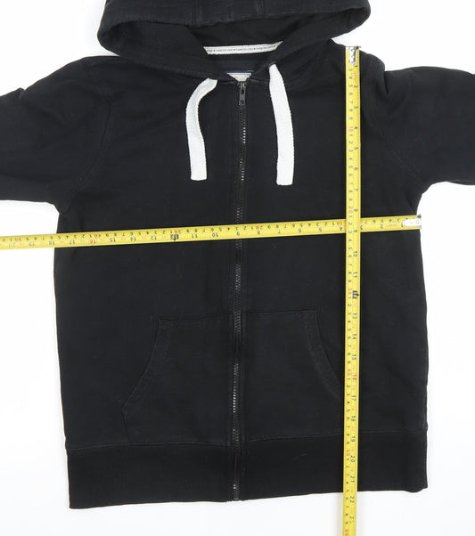 Womens UK Size 12 Pembridge and Rose Black Full Zip Hoodie
