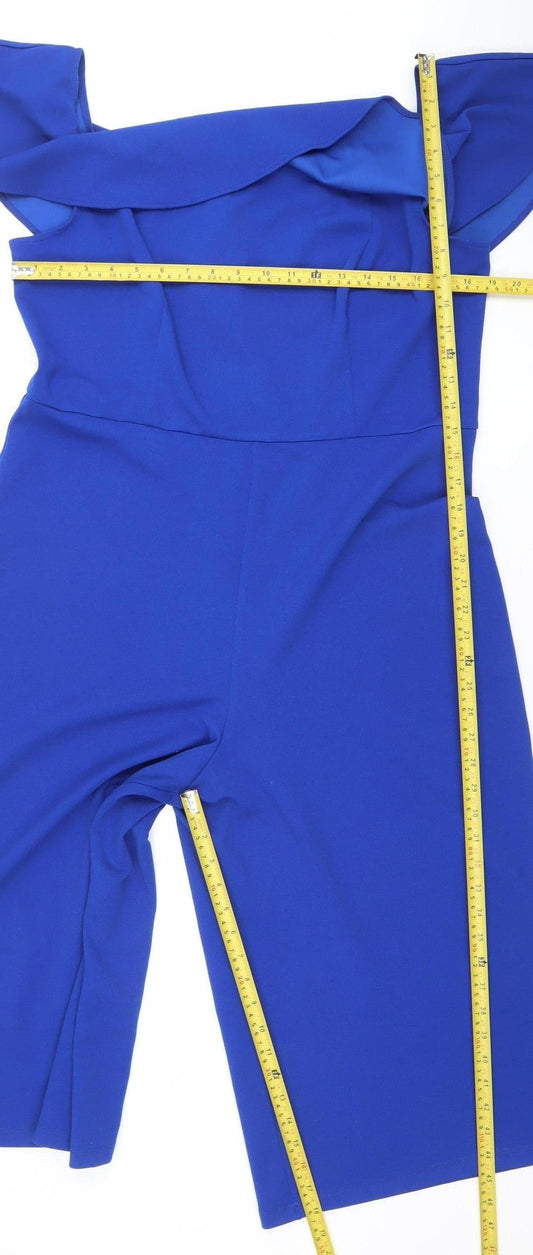 George Women’s Cobalt Blue Off Shoulder Jumpsuit UK 18