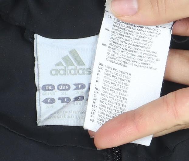 Adidas Men’s Black 1/4 Zip Lightweight Sports Jacket L