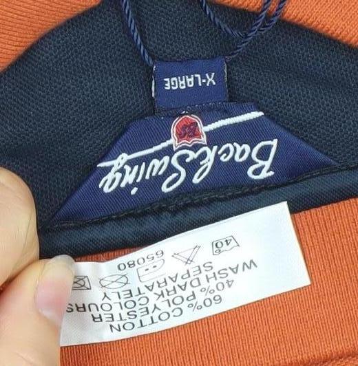 Backswing Men’s Orange XL Golf Polo Shirt Cotton Blend