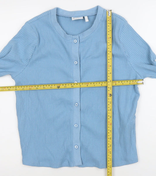 Womens UK Size L ASOS Blue Cardigan Jumper