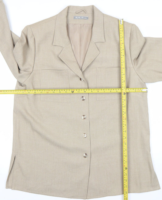 Womens UK Size 16 The Pearl Collection Regular Beige Suit Jacket