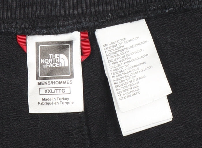 The North Face Men's Black 2XL Sweat Shorts with Drawstring Waist
