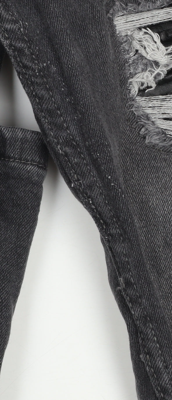 Mens UK Size 30R boohooMAN Slim Fit Skinny Grey Jeans