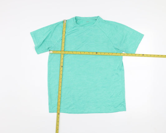 Dunnes Stores Men's Green Short Sleeve Active T-Shirt Size S