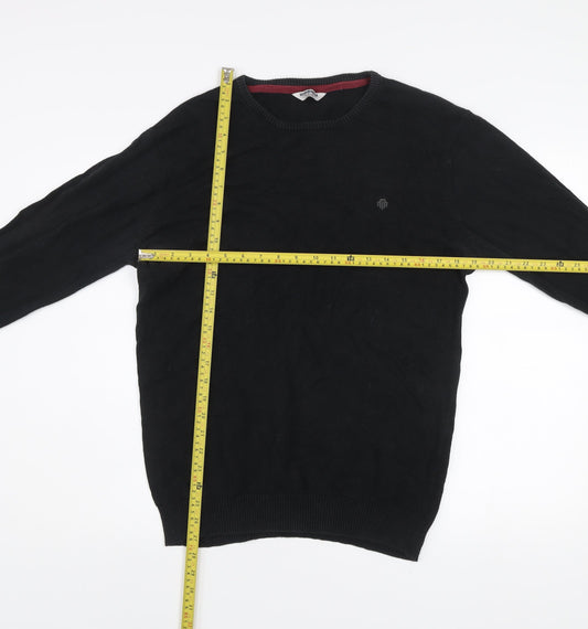 Mens UK Size L Mish Mash Black Pullover Jumper