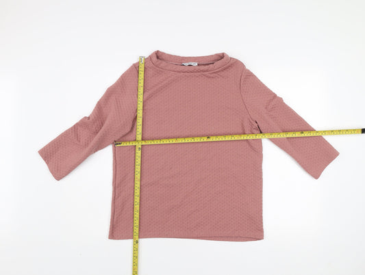 Womens UK Size M Gallery Pink Pullover Sweatshirt