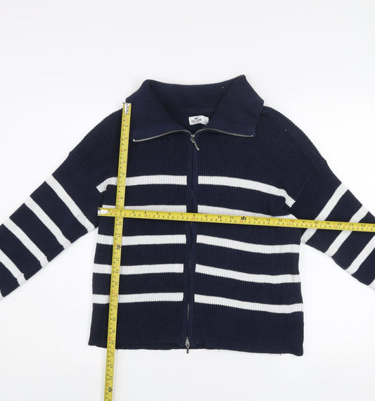 Womens UK Size L Hollister Blue Basic Jacket
