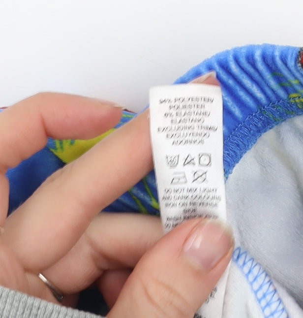 Additional view of Dunnes boys’ blue spider-man fleece pyjama pants 5-6 years