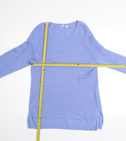 GAP Men's Blue Cotton Blend Crew Neck Pullover Jumper Size S