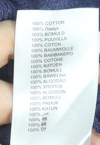 Ben Sherman Men's Blue XL Cotton Crew Neck Pullover Jumper